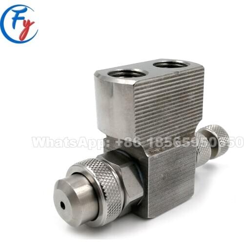Air-water atomizing nozzle, flat fan and round air atomizing nozzle, adjustable top-inlet air water atomizing nozzle