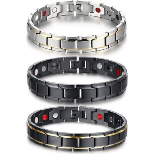 GNAYY n009 Women Men Fave Gifts Stainless Steel classics Magnetic stone health bracelet bangle Hihg Quality jewelry 8.26