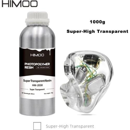 Himoo High Transparent High Hardness for Resin 3D Printer Flesh Color Nova3D Anycubic Glass Headphone Earphone Goggles Photopoly