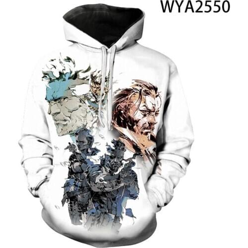 Game MGS Metal Gear Solid 3D Print Hoodies Men Women Children Sweatshirts 2020 New Casual Hoodie Boy Girl Kids Cool Pullover