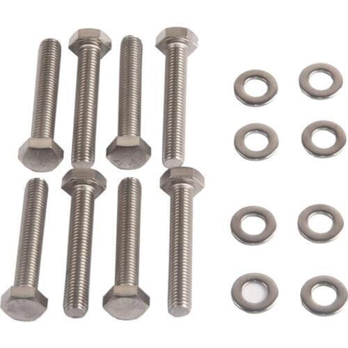 Diesel Exhaust Manifold Stainless Steel Bolt Washer Gasket Set Repair Kit For Ford 7.3L Engine