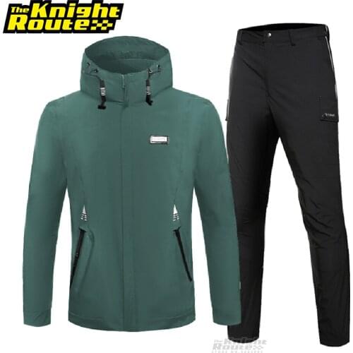 Motorcycle Jacket Men Protective Gear Summer Riding Motorbike Suit Moto Jacket & Pants Biker Motorbike Outwear Armor Clothing S