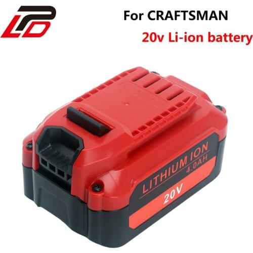 For Craftsman 20V 4000mAh MAX Lithium Ion Battery V20 CMCB202 CMCB204, (Only for V20 Series)