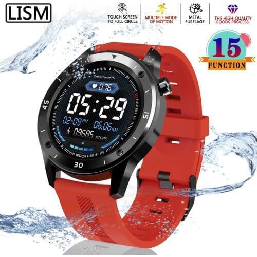 LISM Smart Watch Men Bracelet Fitness Activity Tracker Women Full Touch Screen Smartwatch Band Heart Rate Monitor Sport Watch