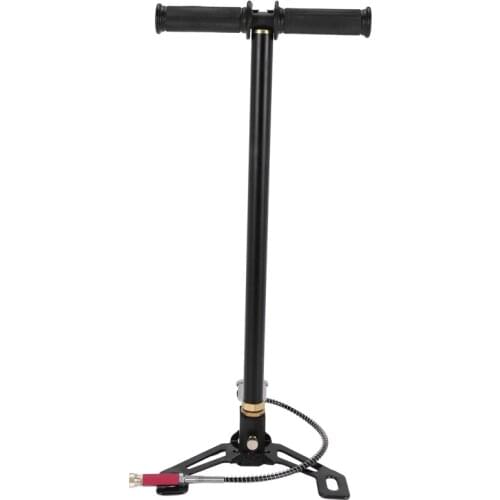 High Pressure Pump,4500psi Tungsten Steel 3 Stage High Pressure Hand Pump PCP Air Gas Filling Pump for Air Gun Boat Tire Ball(Si