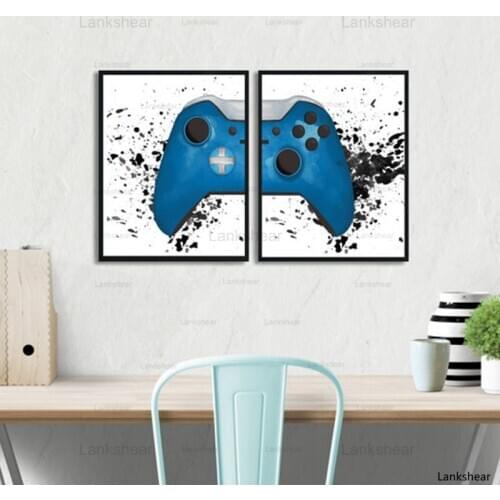 Gaming Boys Wall Art Canvas Painting Pictures Video Game Geek Art Posters and Prints Wall Pictures Gamer Gift Gaming Room Decor