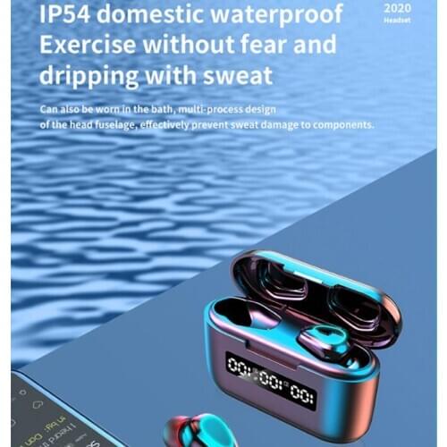 G40 Tws Earphone 9D HD Touch Contorl 5.1 Bluetooth Wireless Headset vs m17 f9 b11 for universal smart phone