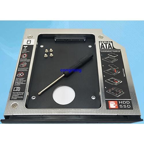 NEW 9.5mm SATA 2nd SSD HDD Caddy for HP EliteBook 2530p 2540p DVD-ROM Hard Disk Drive Caddy