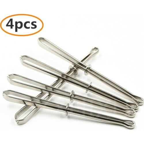 4Pcs Stainless Steel Cited Clips Elastic Belt Wearing Rope Weaving Tool Bag Wrap Rope Wearing sewing accessories 5BB5752