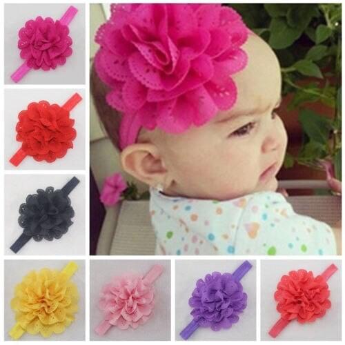 Baby Girl Flower Headband Bow Hair Band Headwear for Newborn Infant Toddler Kids Hair Accessories Princess Lovely Party Gift New