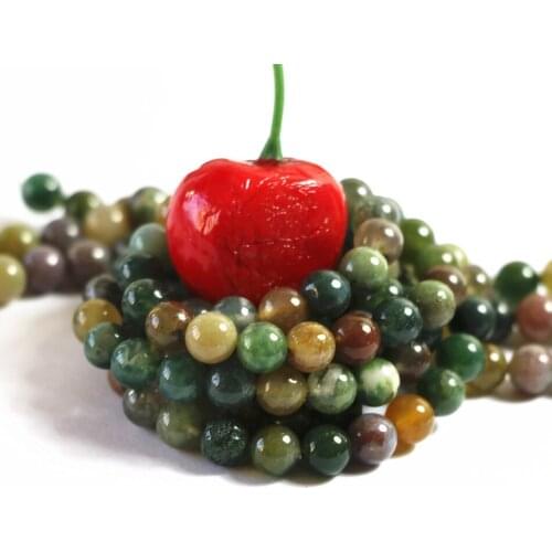 Natural semi-precious Indian stone agat carnelian onyx 6mm 8mm 10mm 12mm round loose beads making noble Jewelry B110