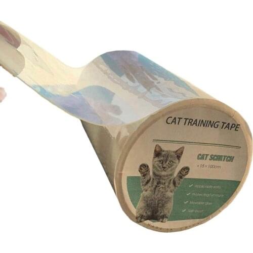 Pet Sofa Clear Sticker Cat Scratch Protector Furniture Guard Anti-Scratch Prevention Adhesive Tape Roll For KittenPet Products