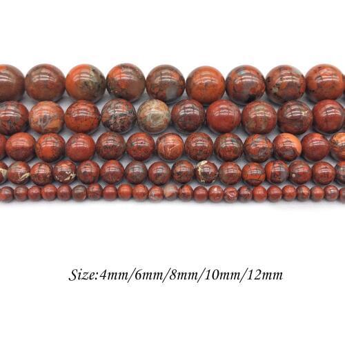 Natural Stone Colorful Picasso Round Beads Red Turquoises Beads Fit Multi-purpose Jewelry Making 4 6 8 10 12 MM J149