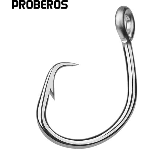 PROBEROS Brand Saltwater Fishing Hook DWH107 Circle Hook 13/0#-16/0# Model stainless steel Fishhook Made in Taiwan