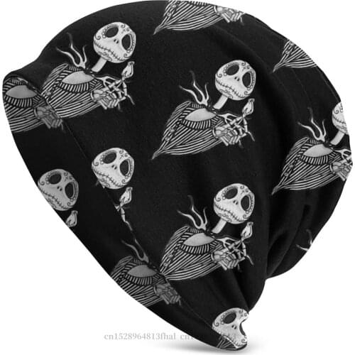Bonnet Hats Halloween Jack O Lantern Escape Puzzle Game Men Womens Knitted Hat Sugar Skull Jack Skellington Winter Warm