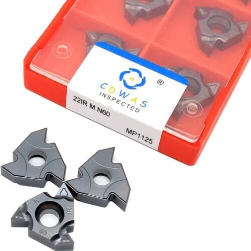 22IR M N60 MP1125 Thread Turning Tool High Quality Original Carbide Insert Threading Lathe Cutter Tools For Stainless Steel
