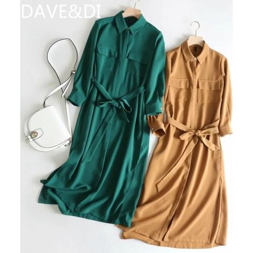 Jenny&Dave summer dress women england style office lady simple solid sashes elegant midi vestidos de fiesta de noche vestido
