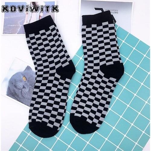 Winter 2019 Fashion thermal black stripe short women sock Christmas sports sox Cute Female warm harajuku cotton zebra pattern