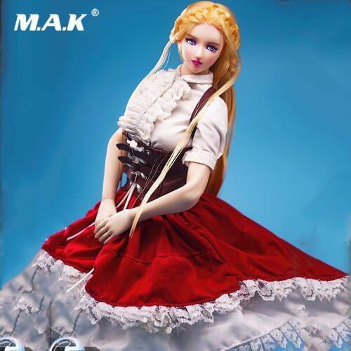 1/6 Scale FA-18-07 Little Red Riding Hood Gothic Lolita Clothing Set for S10D S22A 12'' Detachable Foot Female Doll Body Figure