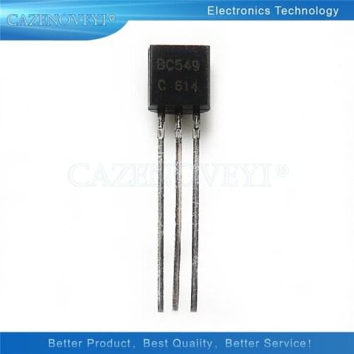 100pcs/lot BC549C TO-92 BC549 TO92 549C 0.1A 30V Transistor New Original In Stock