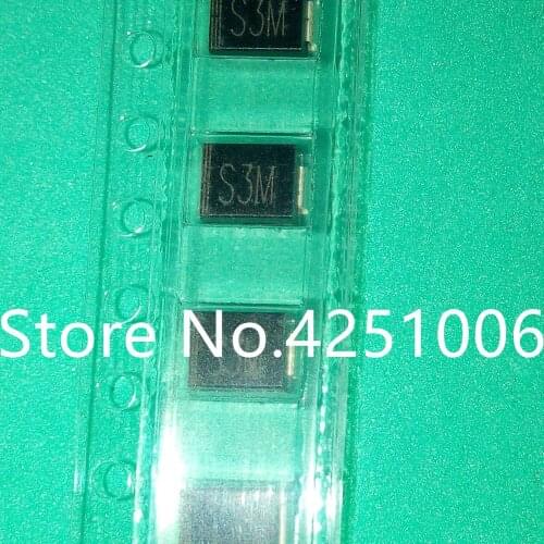 100 Pieces SMD Rectifier Diode S3M 1N5408 SMC DO-214AB 3A/1000V