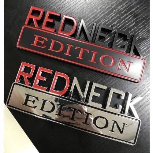 10pcsxABS Plastic REDNECK EDITION Car Emblems Badges Stickers Logos
