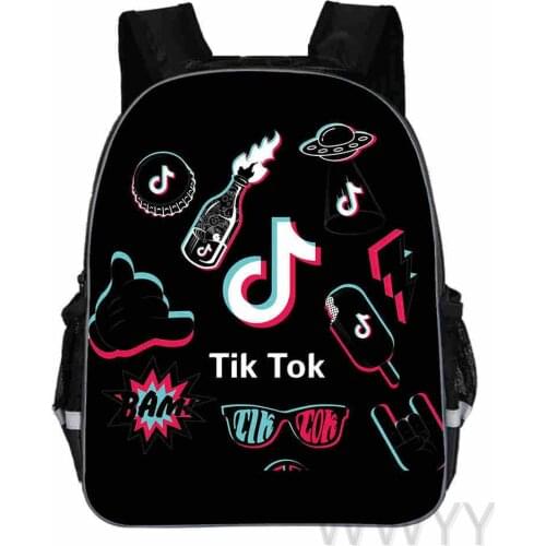 11-16inch Tik tok Kids Kindergarten Bookbag Child Primary School Bag Preschool Rucksack Cute Back to School Backpack
