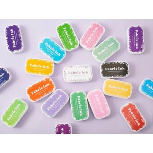 4 pcs Washable fabric ink stampping Large inkpad decorating fabric canvas bag