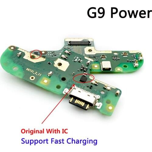 5PCS Original New For Moto G9 Power USB Charging Connector Flex Cable With Mic Microphone Mobile Phone Parts