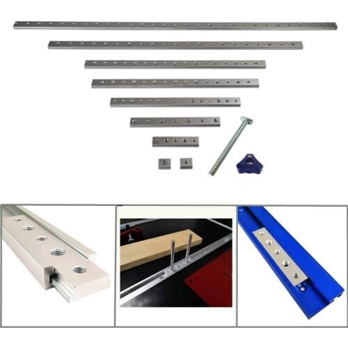 Aluminum M6/M8 T Track Slot Slider Sliding Bar T Slot Nut For 30/45 Type T-Track Jigs Screw Slot Fastener Woodworking Tool