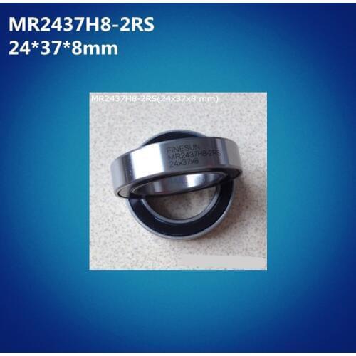 Free shipping 1pcs ABCE-5 MR2437H8-2RS (24*37*8 mm) MR 24378 RS Bicycle BB Bracket Bottom 24 37 8 Balls Bearings MR2437H8