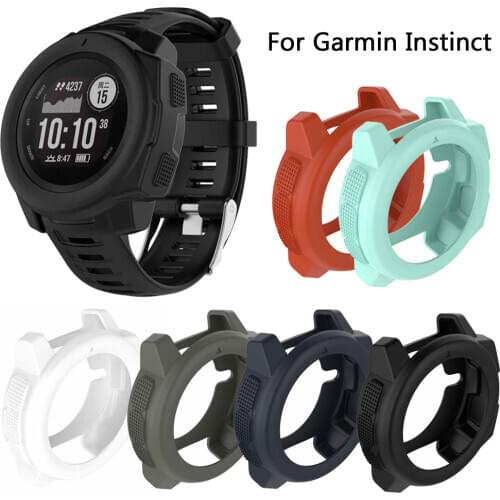 Watch Screen Protector For Garmin Instinct TPU Smart Watch Case Cover Protective Light-weight Ultra-Slim Full frame