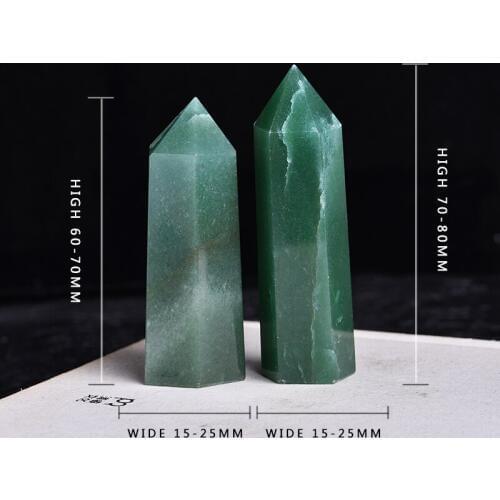 Decorative wedding gifts home home study natural Dongling stone hexagonal column crystal magic repair healing rod1PCS