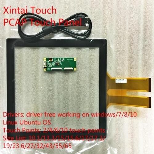 43'' Capacitive Touch Screen,16:9 Ratio Format, GG, with EETI Controller & USB Cable