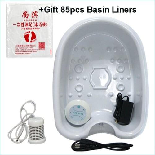 Ion cleanse detox foot spa with plastic foot tub bucket foot bath detox device ionic detox machine