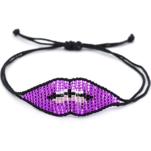 Miyuki Explosions Fashion Lip Bracelet