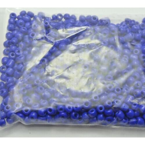 800 Royal Blue Opaque Glass Seed Beads Rondelle 4mm (6/0)