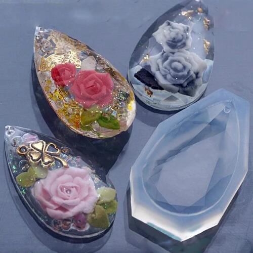 NEW 1pcs Liquid silicone mold DIY resin jewelry pendant necklace pendant lanugo mold resin molds for jewelry