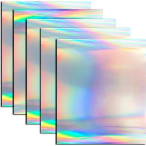 Wholesale heat transfer vinyl 10*12 inch hologram vinyl sheets iron on transfer vinyl HTV tshirt easy cut and weed washable film