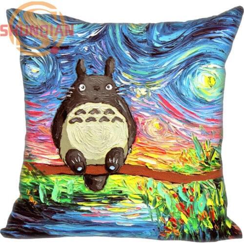 Hot Sale My Neighbor Totoro Pillowcase Wedding Decorative Pillow Case Customize Gift For Pillow Cover 40x40cm WY&311