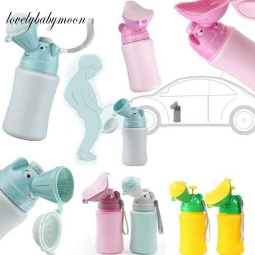 Portable Baby Hygiene Toilet Urinal Boys Girls Pot Outdoor Car Travel Anti-leakage Potty Convenient Toilet Training Potty380ML
