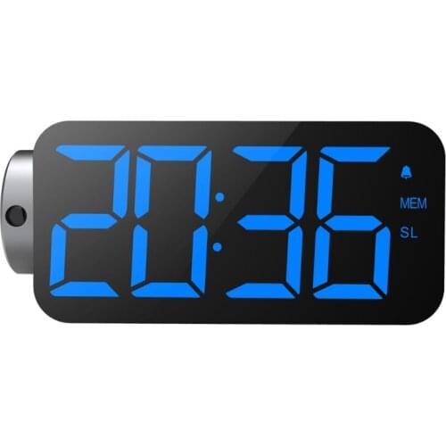 72XD Projection Digital Alarm Clock Compatible w/ Bedroom 12/24 Hour Switch Large LED Alarm Clock Projection on Ceiling Wall