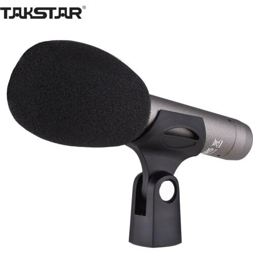 TAKSTAR CM-60 Professional Condenser Microphone XLR Cardioid Mic 48V Phantom Power Supply Studio Recording Broadcasting Stage