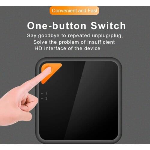 4K HDMI-Compatible Splitter Bi-directional Switch Tool 1x2/2x1 4K@60HZ 3D 1080P Switcher HD Audio HDTV Smart TV Box for PS4/PS3