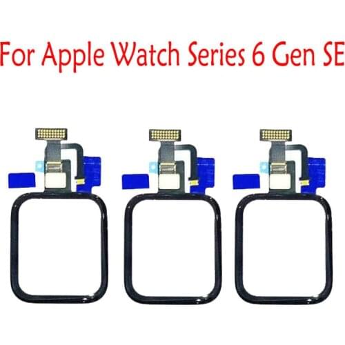 1 Pcs 44mm/40mm For Apple Watch Series 5 6 Gen SE Lcd Touch Screen Digitizer Front Glass Sensor Outer Panel With Flex Cable