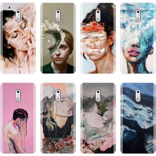 TPU Phone Case Silicone For Nokia 7 Plus X6 Art Girl Abstract Aesthetic Men Soft Back Cover For Nokia 1 2 3 5 6 8
