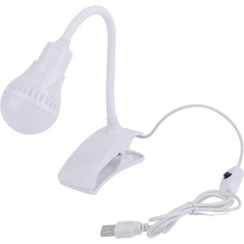 Super Bright LED Desk Clip Lamp USB Rechargeable Table Reading Lamp Student 360 degree bendable Light 2017 Brand New