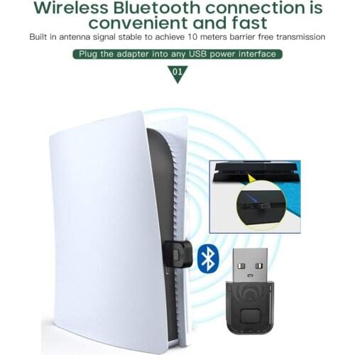 USB Adapter Wireless Bluetooth Adapter Audio Transmitter For PS4 For New PS5 Playstation 5 Headphone Receiver Headphone Dongle