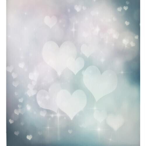 VinylBDS Valentines Day Love Hearts Photography Backdrop Dreamy fuzzy Photo Studio Wedding Background for Children