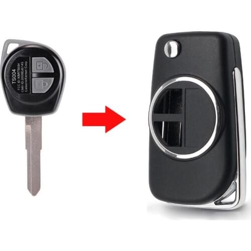 2 Buttons Replacement Modified Flip Folding Remote Key Case Shell For Suzuki Swift SX4 Jimny Vitara Fob Key Cover